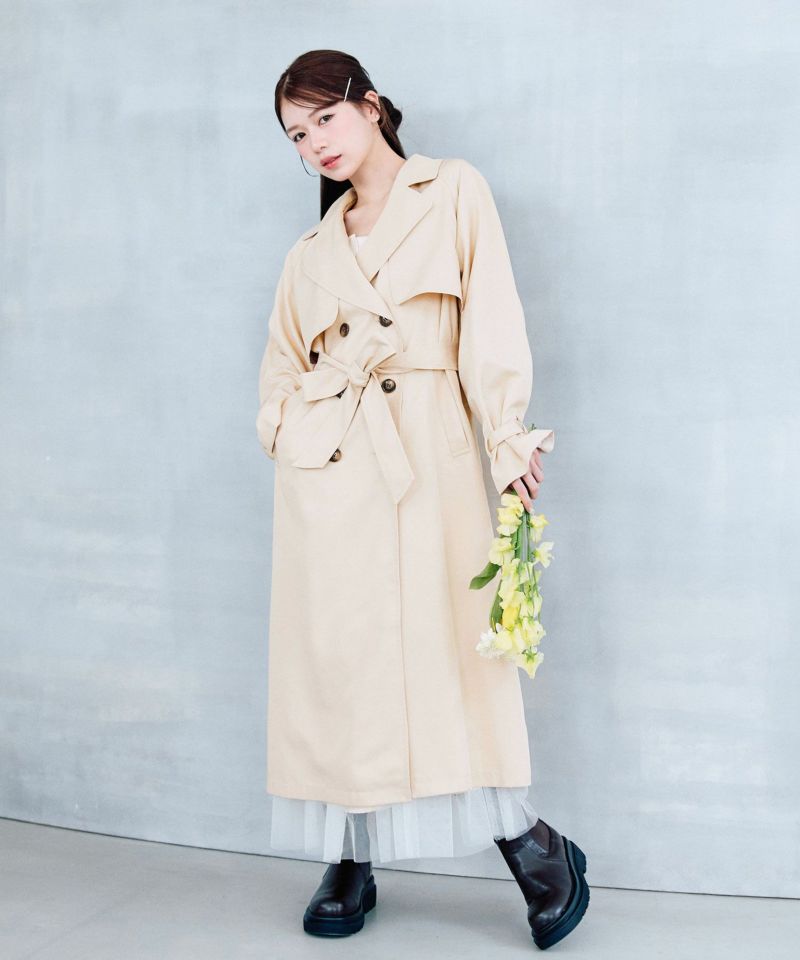 リバイバル/S・M・Lサイズ展開】OliveBasicトレンチコート | OLIVE des 