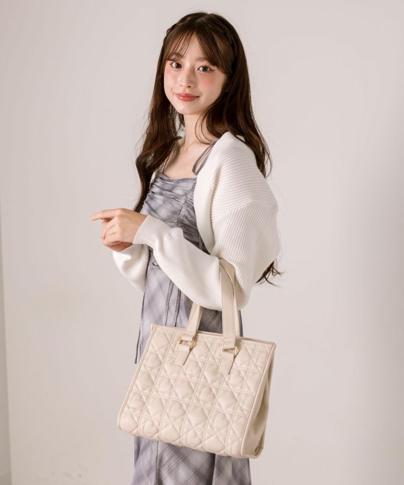 推し活におすすめ♥】Aimerianejoieハートキルトミニキャリーオントート | OLIVE des OLIVE（オリーブ デ オリーブ）  公式WEB SHOP