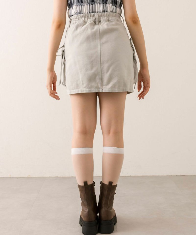 サイドレースアップカーゴミニスカート | OLIVE des OLIVE