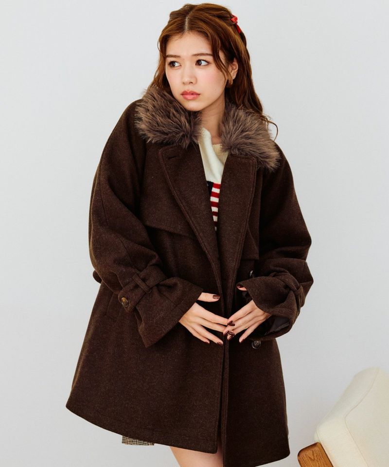 ファーティペットミドル丈コート | OLIVE des OLIVE（オリーブ デ オリーブ） 公式WEB SHOP