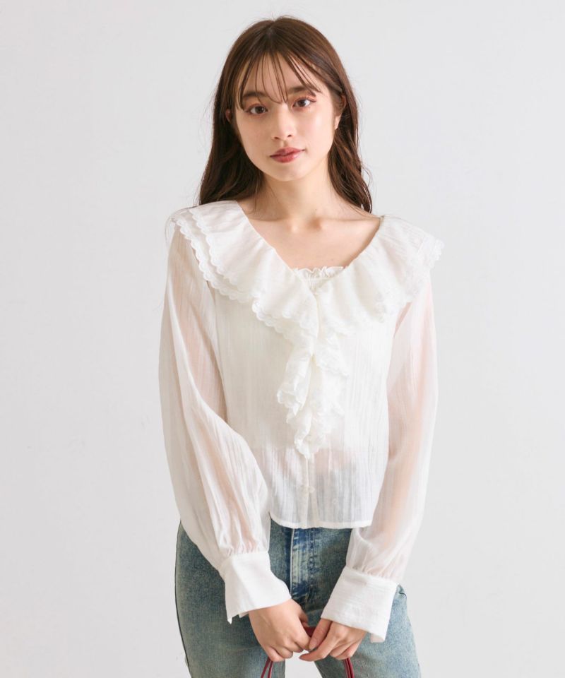 Samansa Mos2（サマンサ モスモス）の「【Slow Linen】フリル