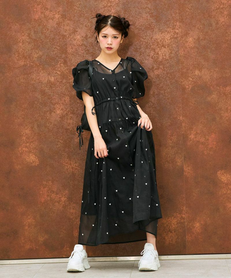 リバイバル】ハート刺繍ワンピース | OLIVE des OLIVE（オリーブ