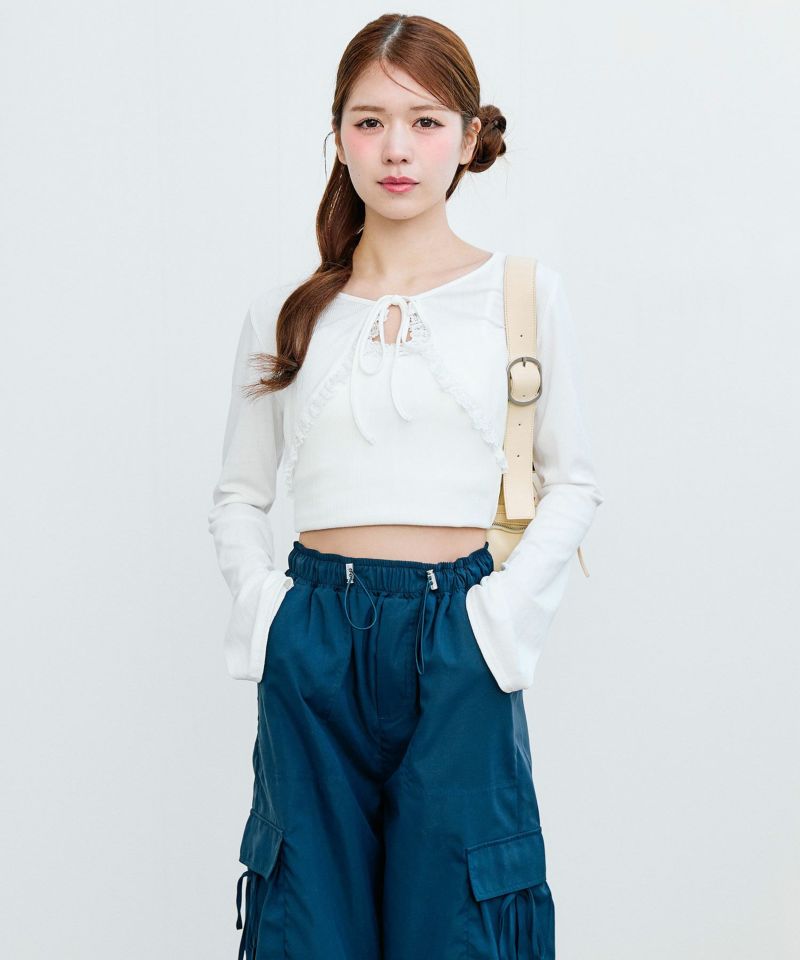 レースフリルボレロセット | OLIVE des OLIVE（オリーブ デ
