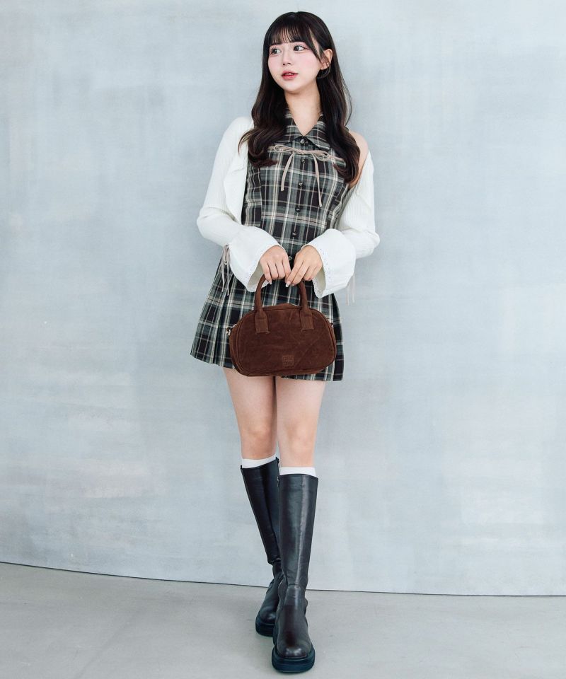再予約】YUI企画 ノースリーブシャツミニワンピース（4月下旬～5