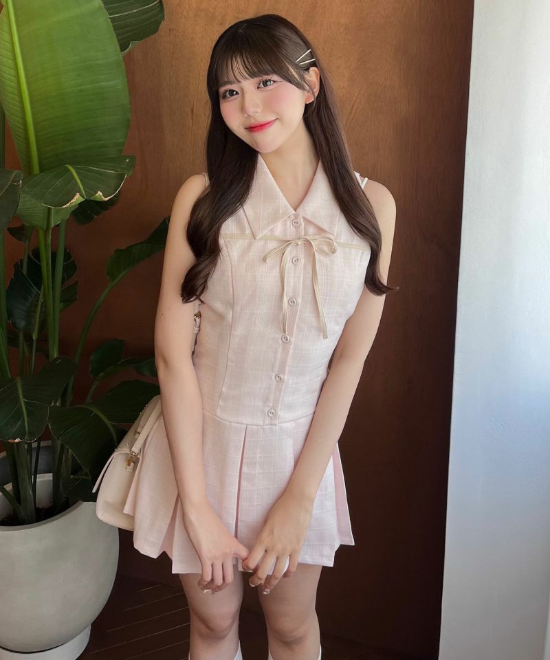 大好評につき再予約】YUI企画 ノースリーブシャツミニワンピース